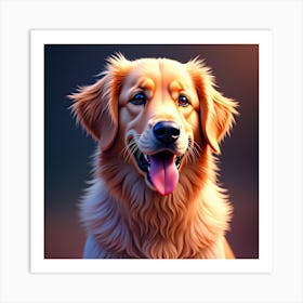 Golden Retriever Art Print