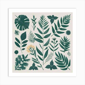 Botanical Leaves Art Print