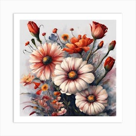 Flowers In A Vase Art Print