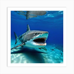 Great White Shark 15 Art Print