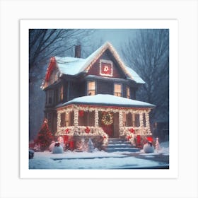 Christmas House 93 Art Print