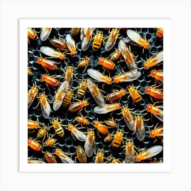 Flies Insects Pest Wings Buzzing Annoying Swarming Houseflies Mosquitoes Fruitflies Maggot (12) Art Print