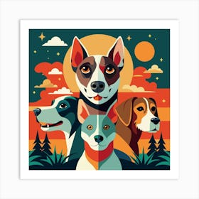 Dogs Art Print 1 Art Print