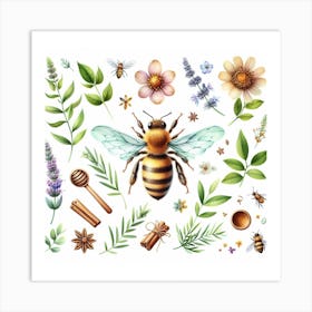 Bee 4 Art Print