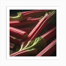 Rhubarb Stock Videos & Royalty-Free Footage 1 Art Print