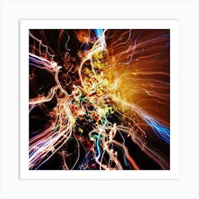 Abstract Light Painting Art Print