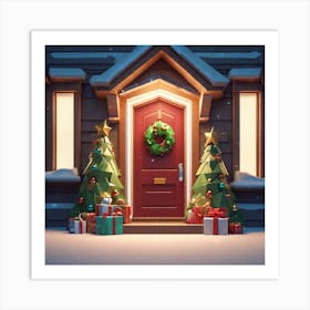 Christmas House 183 Art Print