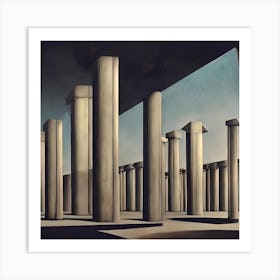 Metaphysical Columns Art Print