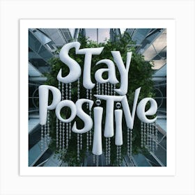Stay Positive 8 Art Print