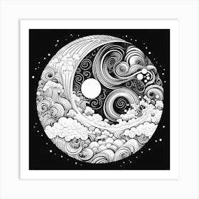 Yin Yang 54 Art Print