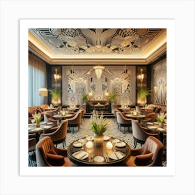 Deco Restaurant 1 Art Print