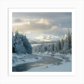 Winter Landscape - Winter Stock Videos & Royalty-Free Footage Art Print