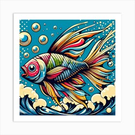 Fish Painting Art Print