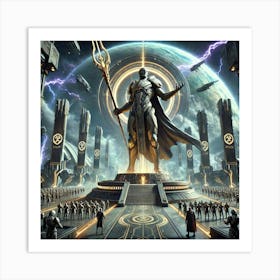 A Majestic Sci Fi Depiction Of The Legacy Of Overl Art Print