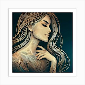 Portrait Of A Woman 39 Art Print