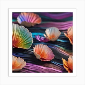 Mermaid Shells Art Print