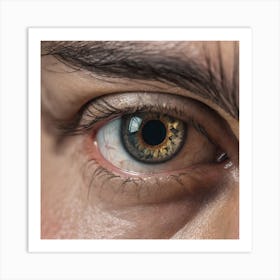 Eye Of A Man Art Print