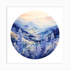 Lupine Valley Art Print