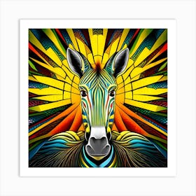 Zebra Art Print