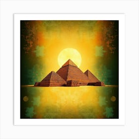 Egyptian Pyramids Art Print