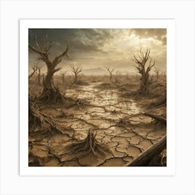 Dry Land 30 Art Print