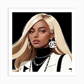 Chanel Girl 1 Art Print