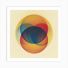 Abstract Circles 75 Art Print