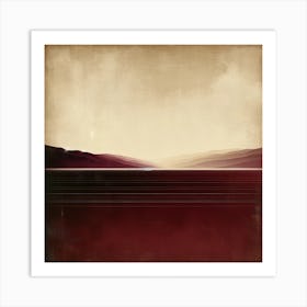"Marsala Dusk: Abstract Landscape"  "Marsala Dusk" is an evocative digital artwork, capturing the rich warmth of a dusky landscape bathed in deep, wine-inspired tones. This piece's horizontal lines and smooth gradients create a minimalist interpretation of a sunset, perfect for sophisticated and modern interiors. The artwork invites contemplation and a sense of calm, making it an ideal backdrop for those seeking a refined and contemplative atmosphere in their space. Art Print
