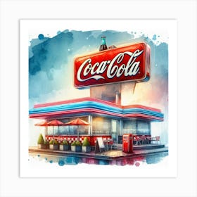 A Vintage Diner Art Print