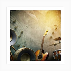 Music Background 31 Art Print