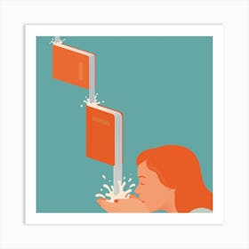 Source Of Knowledge Square Art Print