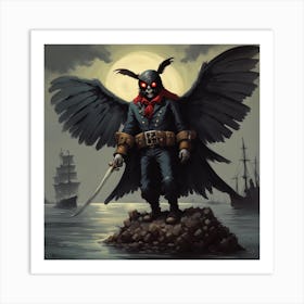 Pirate Bird Art Print