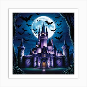 Halloween Castle 28 Art Print