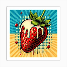 Pop Strawberry Art Print