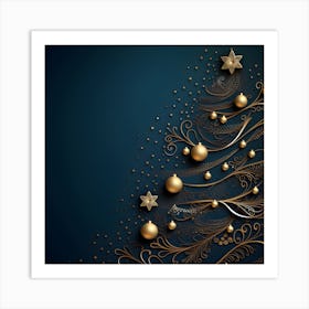 Christmas Tree Background 12 Art Print