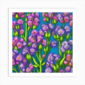 Alstroemeria Flowers 10 Art Print