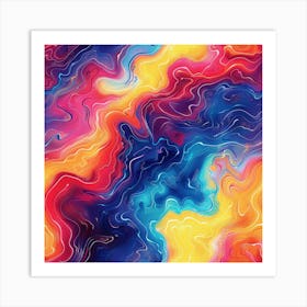 Abstract Aura (11) Art Print