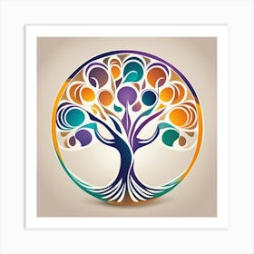 Harmony in the tree Art Print