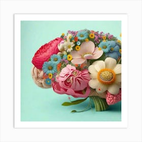 Flowers In The Brain Art Print