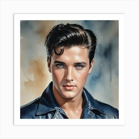 Velvet Voice, Magnetic Gaze Elvis Presley Art Print