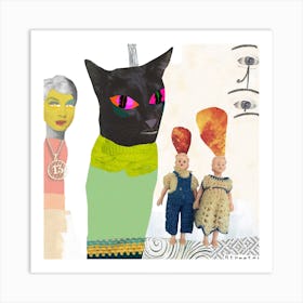Black Cat And Other Superstitions Art Print