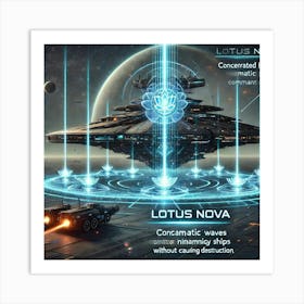 Lotus Nova Platform Energy Pulse Art Print