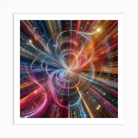 Abstract Space Background Art Print