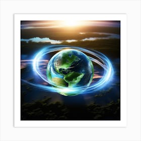 Earth In Space 47 Art Print