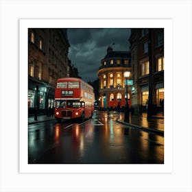 London Bus Art Print 3 Art Print