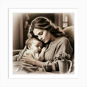 Mother And Child Art Print