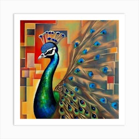 Peacock Art Art Print