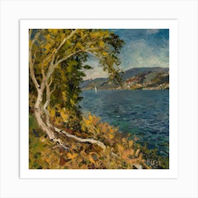 On Lake Attersee, Gustav Klimt 13 Art Print