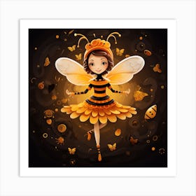 Bee Girl Art Print