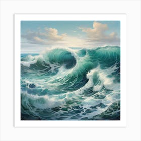 Ocean Waves Art Print